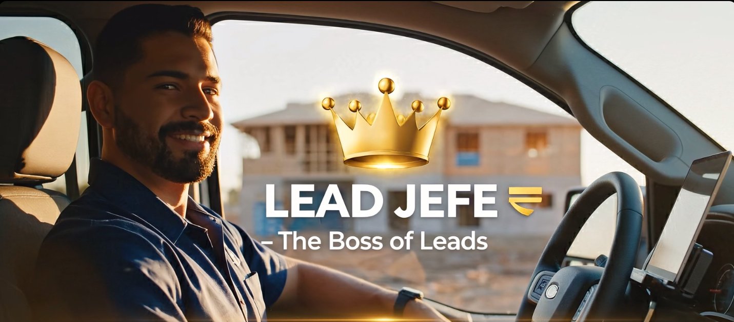 Lead Jefe — The Boss of Leads. Service business owner using cold email software to book more calls.
